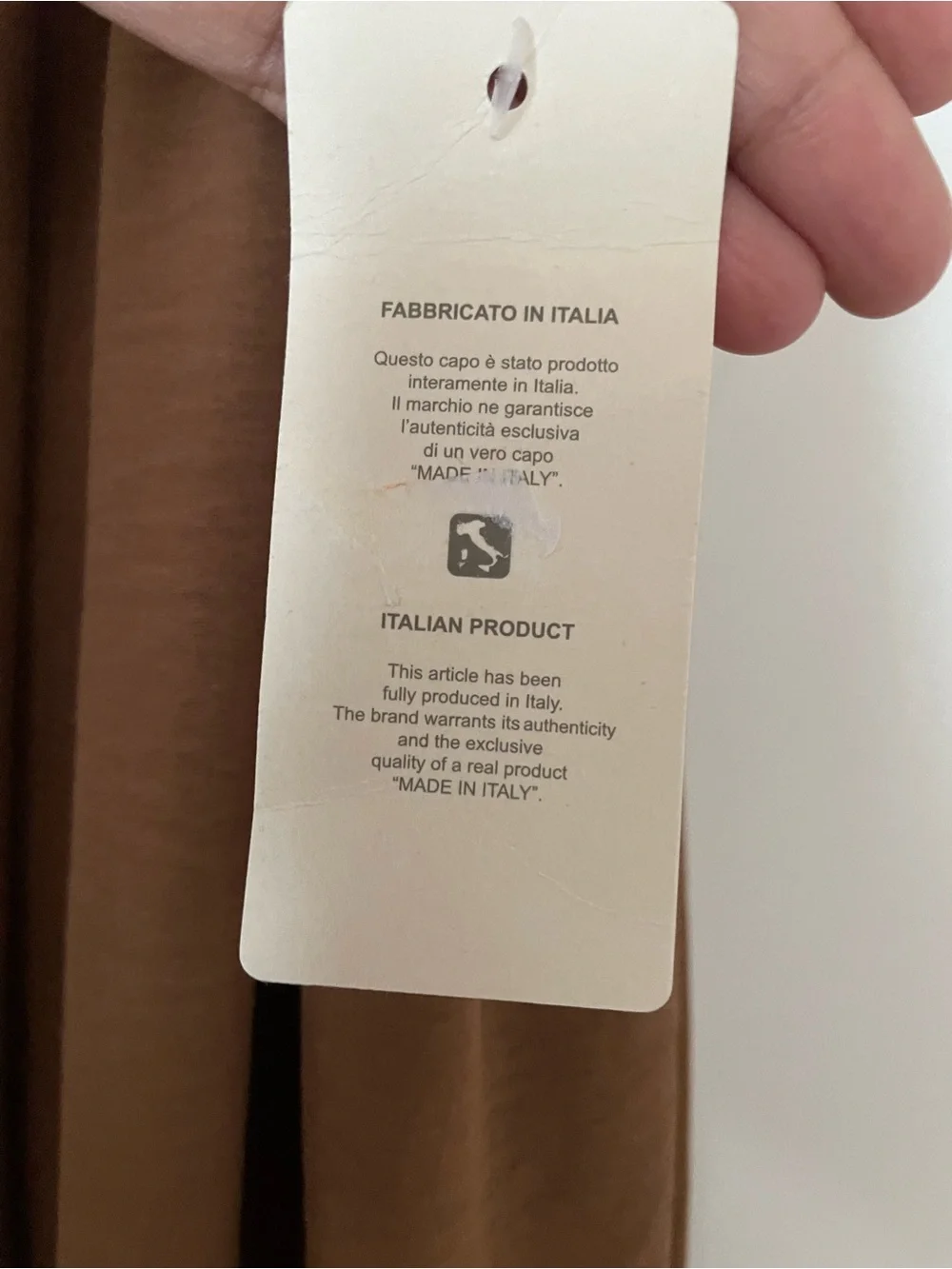 Italian made Brown Halter Maxi Dress with Gold Ring Detail - Picture 3 of 9
